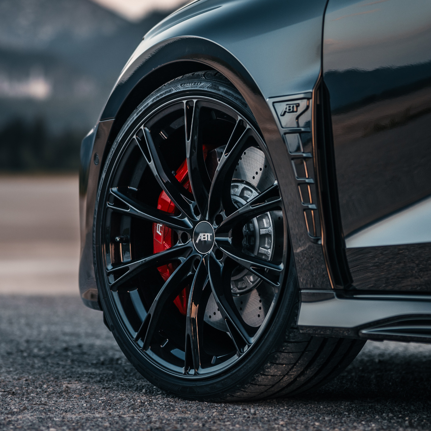 Close-up of rim